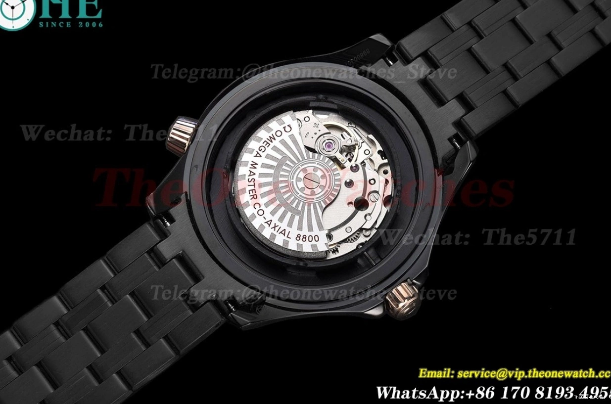 Dial 300m Black PVD PVD 42mm GDF MY8215 Seamaster 0201